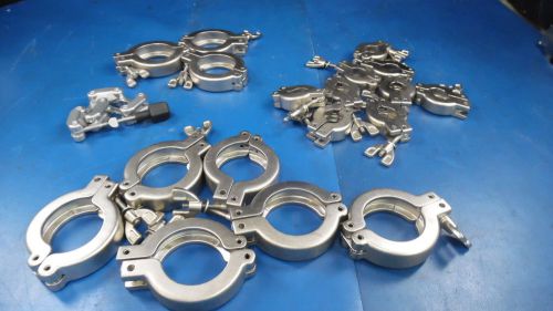 Lot of 19 assorted sizes and style vacuum clamps for sale