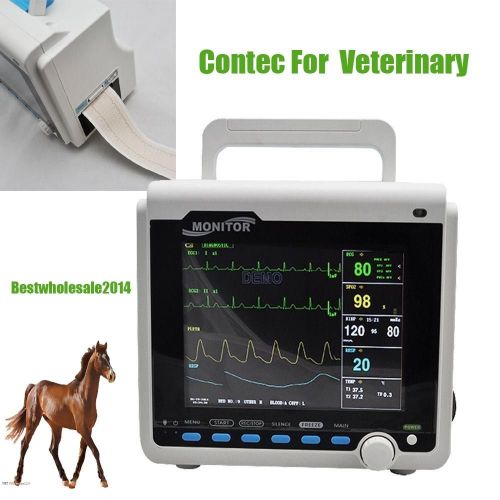 CONTEC  Veterinary 6-parameter Patient Montior Machine +Free Printer  CE CAA