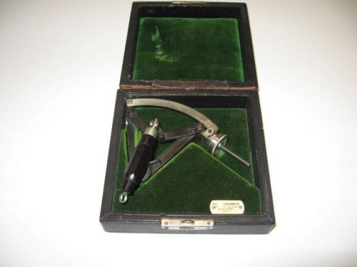 Rare antique keuffel &amp; esser co.1913 folding,angle mirror,ebony handle,/ box for sale