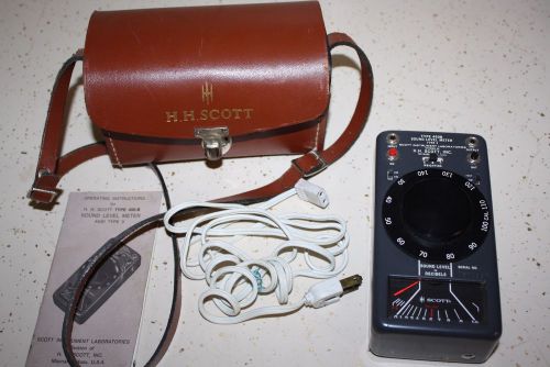 H.H. Scott Sound Level Meter Type 450B Vintage Collectable ANSI Type 3 Sound