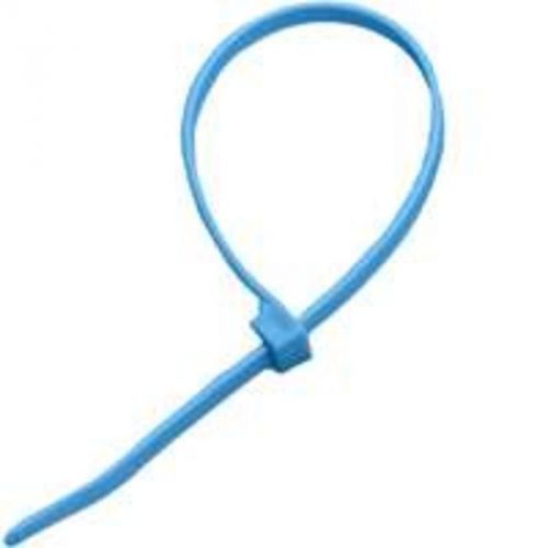 Double Lock Self Cable Tie, 2&#034;, Nylon, Fluorescent Blue, 8&#034; L, 20/Bag 45-308FB