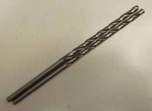 TWO (2) NEW TAPER LENGTH DRILLS  13/64&#034;  .2031&#034;  HSS  6.1&#034; OAL
