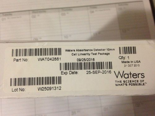 WATERS UV Detector Linearity Standards Kit PART NO: WAT042881