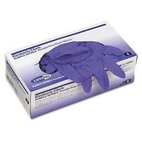 Kimberly-clark professional kim55081 purple nitrile exam gloves small purple for sale