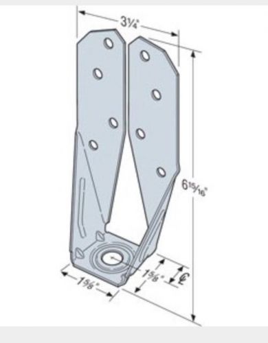 20 pcs simpson strong tie dtt2z deck post connector with 1-1/2&#034; sds screws for sale