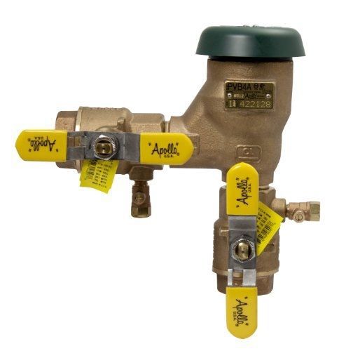 Apollo 4A50502F Bronze Freeze Resistant Pressure Vacuum Breaker with Ball Valve