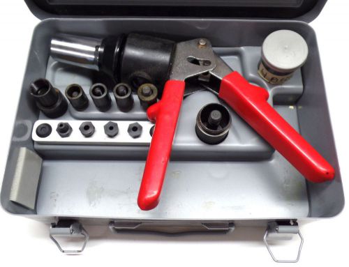 Huck hand hydraulic cherrymax  &amp; rivnut rivet riveter aircraft tool kit for sale