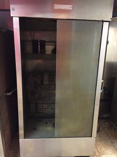Attias 35 chicken commercial gas rotisserie oven machine w/ spit rod old hickory for sale