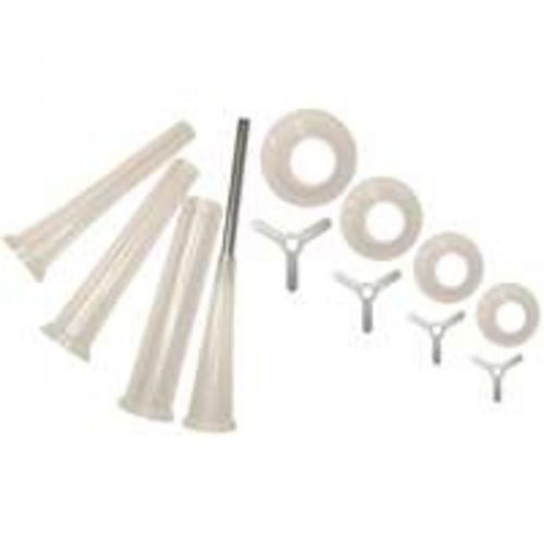12pc univ stuffing funnel kit weston products llc funnels 08-2501 white for sale