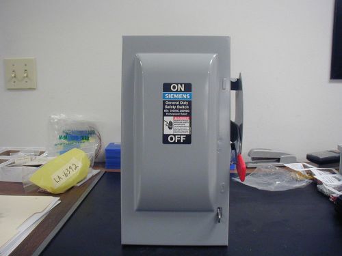 SIEMENS GENERAL DUTY ENCLOSED SWITCH