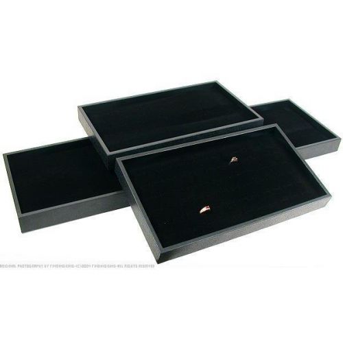 4 72 Black Ring Display Inserts &amp; Travel Tray