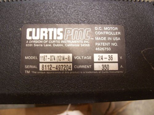 CURTIS PMC 1187-074 1214-8 24-36V DC MOTOR CONTROLLER MULTIMODE NEW OLD STOCK