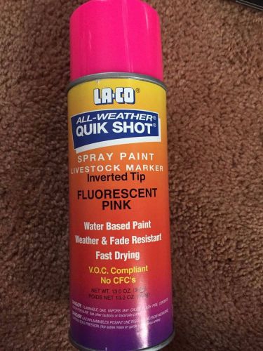 28 LA-CO All-Weather Quik Shot Spray Paint Livestock Marker Fluorescent Pink