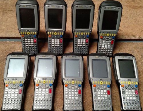 Lot of 9 PSION TEKLOGIX 7535 Mobile Computer Barcode Scanners LONG RANGE