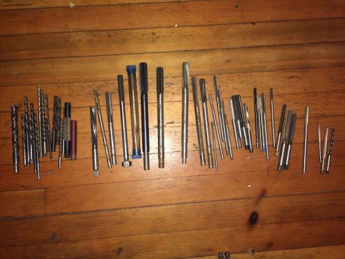 Lot Of Misc Hand Reamers and drill bits various sizes Machinist Tool 48 Pieces