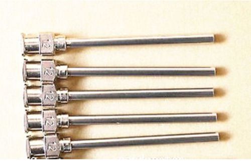 12pcs 12Ga Blunt stainless steel dispensing syringe needle tips 1.5&#034;