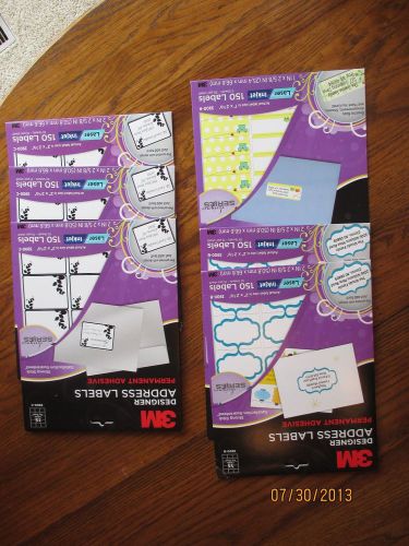 LOT OF 3M LASER INKJET ADDRESS LABELS-6 PACKS-NEW IN PACK, BABY AND DESIGNER