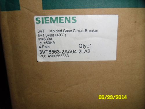 1PC Siemens breaker 3VT8563-2AA04-2LA2