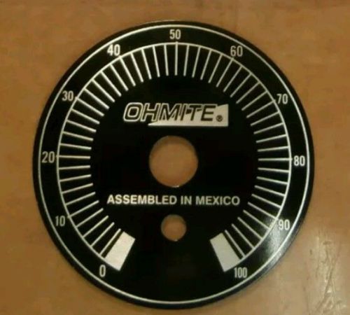 ? NEW Ohmite 5000 5000E Potentiometer Dial Face Plate ships FREE ?