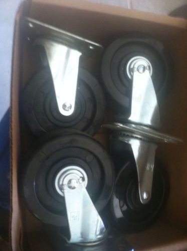 caster wheels set of 4 casters 5x2  6in  tall