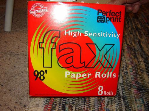 6 Rolls Fax Paper 98ft. 29.9 m Thermal High Sensitivity