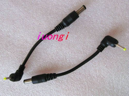 3pc dc 5.5x2.1 male to 2.5x0.7mm male l-shaped adapter cable connector cord 10cm for sale