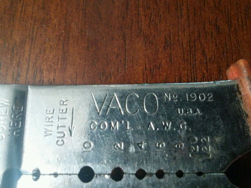Vaco model 1902 wire cutters/strippers