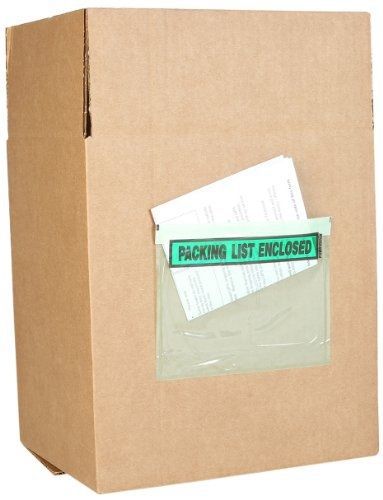 Packing List Envelope, Green, 5-1/2&#034; Length x 7&#034; Width (Pack of 1,000)