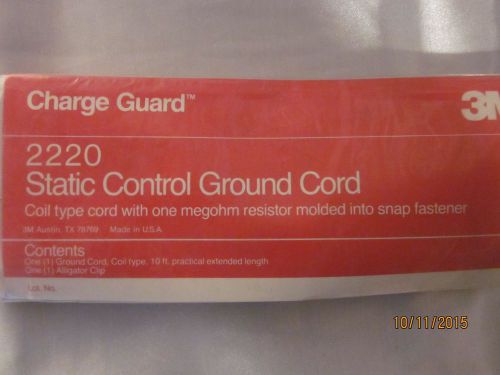 3M CHARGE GAURD STATIC CONTROL GROUND CORD 2220 ANTI STATIC EQUIPMENT