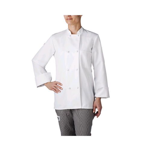 Chefwear 4430-40 MED Women&#039;s Medium White Three-Star Chef Jacket