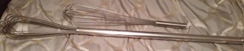 Large Big Commercial Restaurant 41&#034; AND 22&#039;&#039; Kitchen Whisk Stainless Steel hand