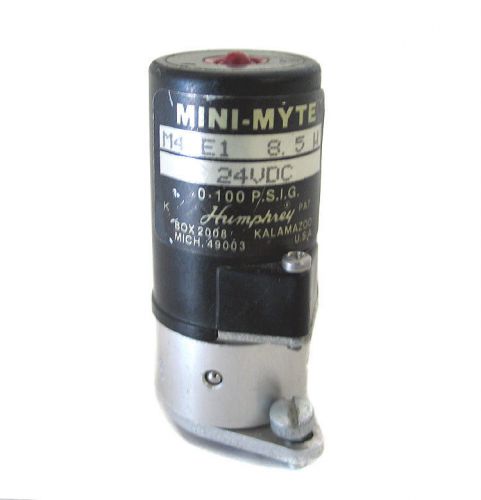 Humphrey mini-myte m41e1 valve 8.5w 24vdc 3port valve for sale