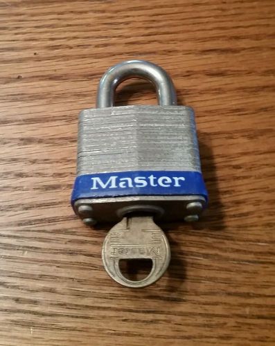 #3  Padlocks MASTER LOCK used good condition 3078 key ships fast