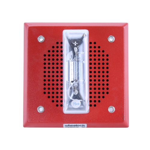 Wheelock e-70-is-24-vfr red wall mount fire alarm speaker strobe for sale