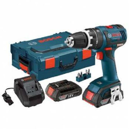 Bosch hds182-02l new 18v li-ion 1/2&#034; brushless hammer drill kit + lboxx2 w/wrty for sale