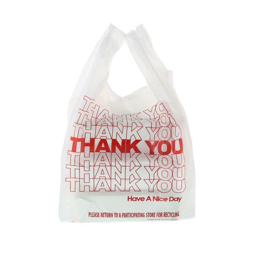 Royal 11.5&#034; x 6.5&#034; x 21&#034; Thank You Bags - 1/6 Thick, 12 Mic, Pack of 1,000