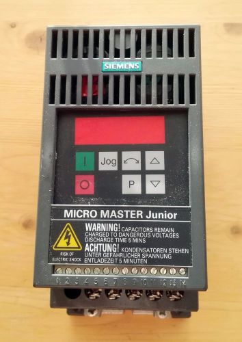 NEW! SIEMENS 6SE9112-6BA53 MicroMaster Junior MMJ55