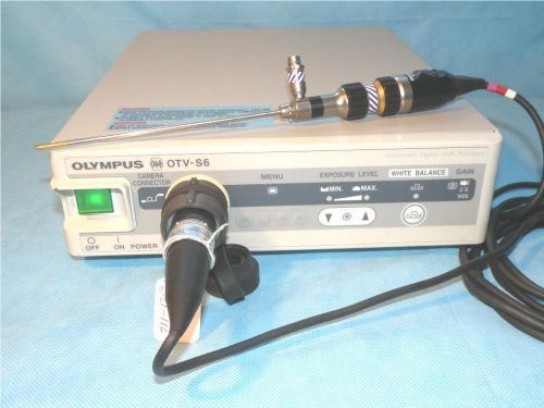 OLYMPUS OTV-S6 Endoscopy camera with camera head &amp; 4mm 30 degree arthroscope