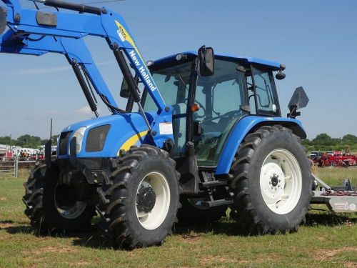 2012 New Holland T5070 Used Cab Tractor with Loader, 115hp, 4x4 (Low Hours!)