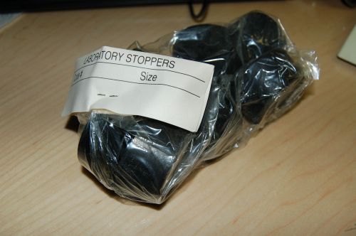 New rubber stopper laboratory chemistry new stoppers black #5 1/2 chem glassware