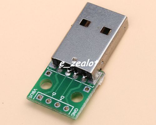 Male A-USB to DIP 4-Pin 2.54mm Pinboard Perfect