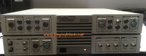 Sys-322a audio precision analog &amp; digital i/o one dual domain analyzer for sale