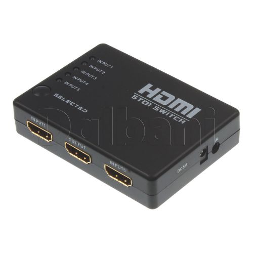 38-69-0022 New HDMI To HDMI 5 in 1 Out Video Converter Switch 46