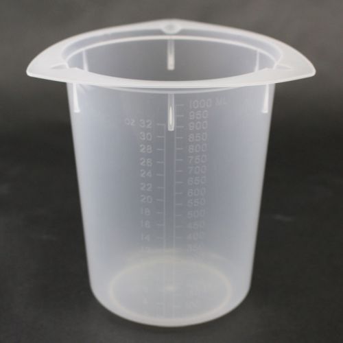 Tri-corner plastic beaker, polypropylene, 1000 ml, pack of 10 for sale