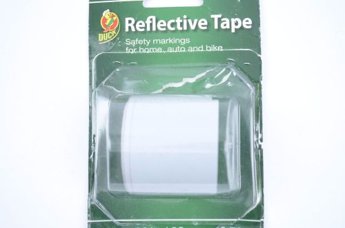 Duck Brand White Reflective Tape, 1.5&#034; x 30&#034;  A001729V