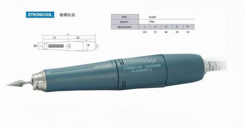 1*saeshin dental lab/carving handpiece strong 103l for micro motor 45k rpm ce for sale