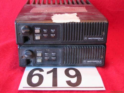 Lot of 2 ~ motorola maxtrac 800mhz mobile radios ~ d45mqa5gb5ak ~ #619 for sale
