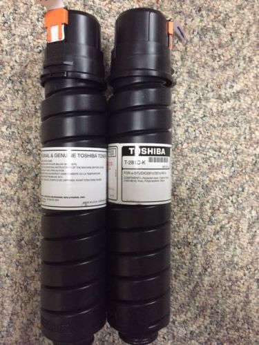 2 NEW Toshiba T-281C-K for e-Studio281c/351c/451c Original Genuine Black Toner