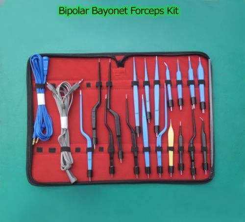 High Class Bipolar Bayonet Forceps Electrosurgical Instruments