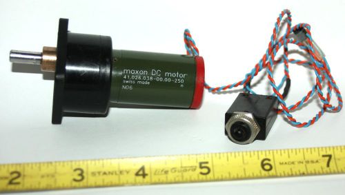 12-24v maxon dc gearhead motor + circuit breaker 140 rpm tested 6mm shaft for sale
